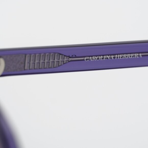 Carolina Herrera CH 0062/S 0E53 QR Sunglasses Violet Square Frame, Brown Lenses - Picture 9 of 11